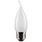 6Pk - Satco 4w CA10 LED 3000K Medium Base Frosted Dimmable - 40w equiv